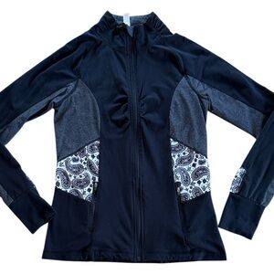 KYODAN WOMEN’S ATHLETIC WORKOUT JACKET FULL ZIP RUN GYM YOGA SPORTS TOP SZ MED